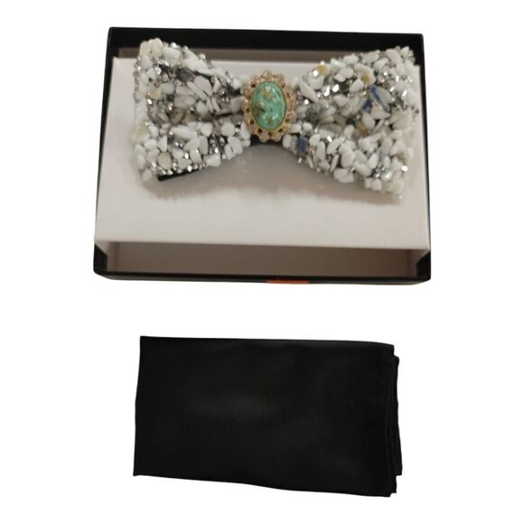 MEN'S E J SAMUEL BLING BLING CRYSTAL BOWTIE SET. SBT38 - Picture 2 of 3